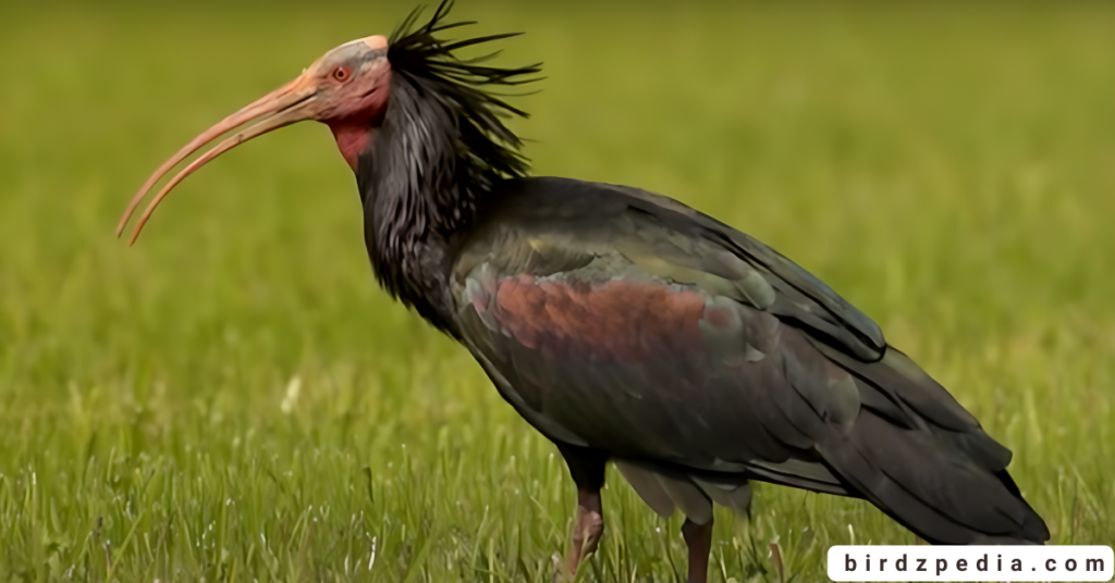 Northern bald ibis birdzpedia.com