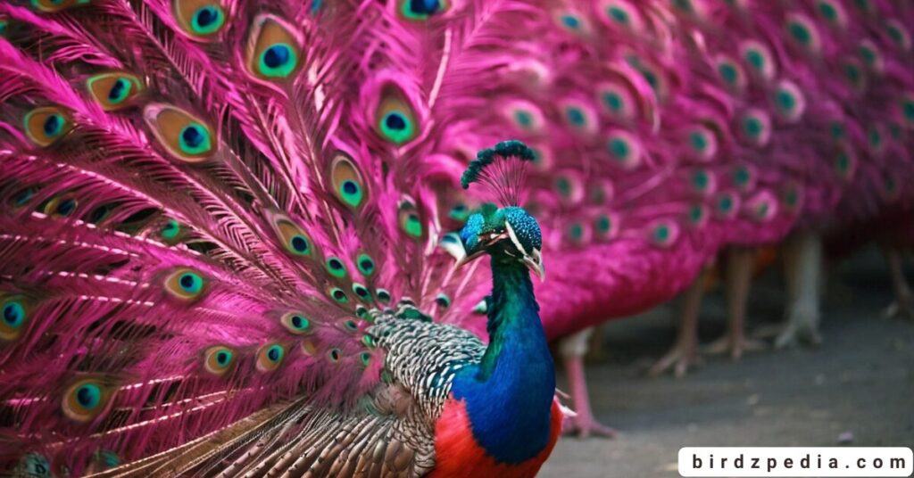 Pink peacock birdzpedia.com