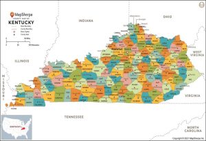 Map of Kentucky