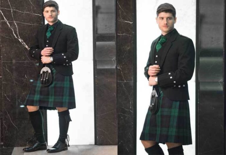 Step Into History with the Bold Elegance of the Black Watch Plaid Kilt