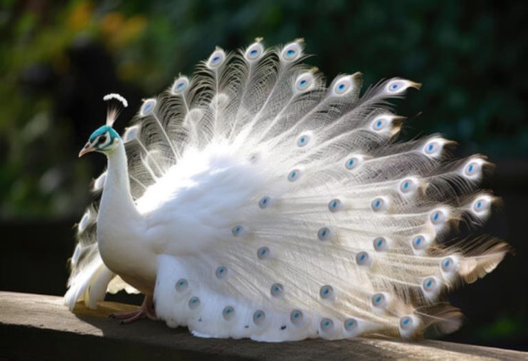 Albino Peacock: A Rare Stunner of the Animal World